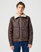 Męska Kurtka Zimowa Wrangler Aviator Mole 112357277 W44M017499